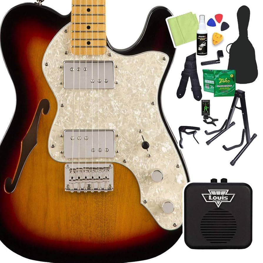 ギター Squier CV '70s Telecaster Thinline 3TS Squier Classic Vibe 70s Thinline Telecaster Electric Guitar